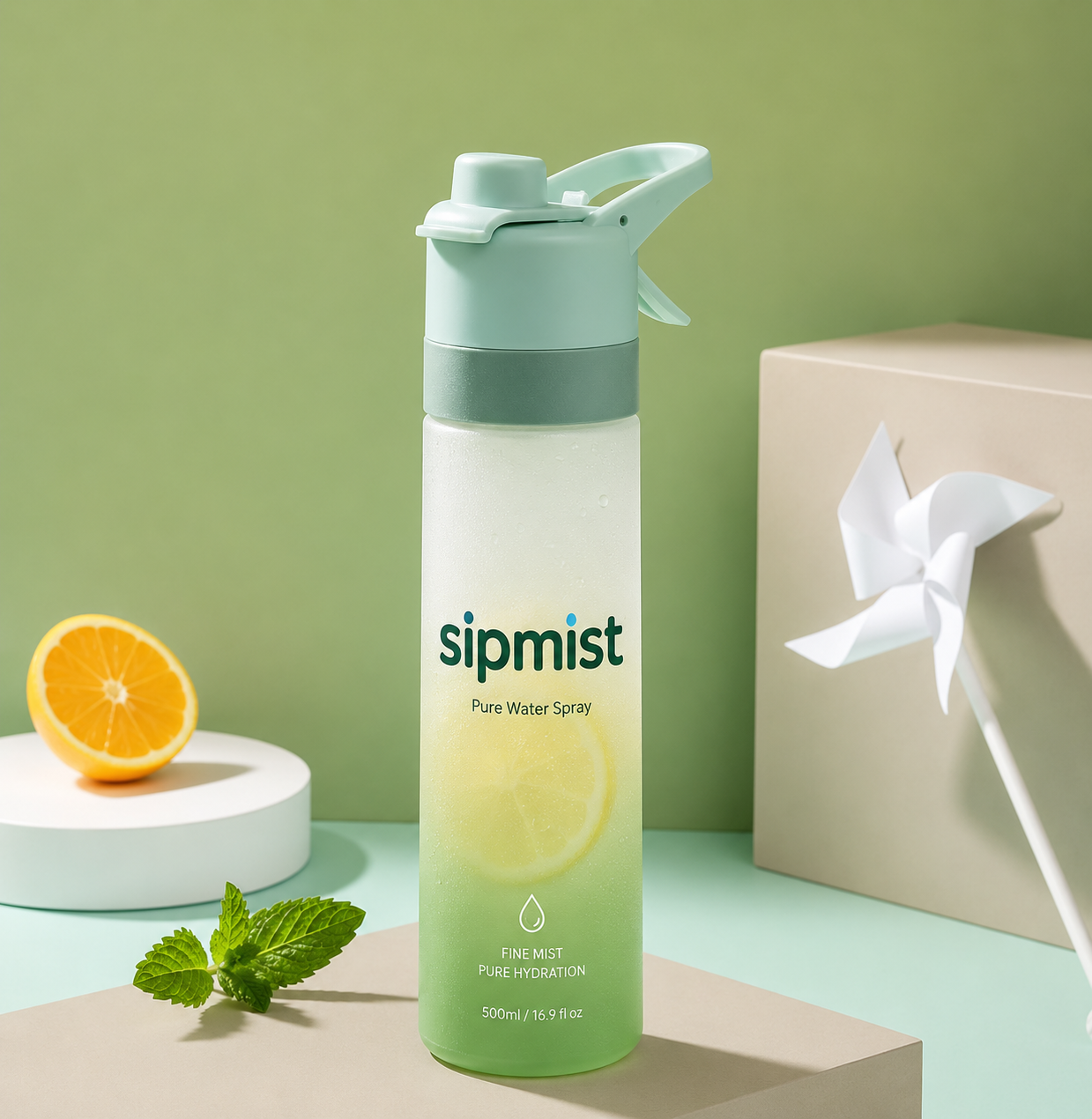 SipMist 2-in-1 Water Bottle with Cooling Mist Spray